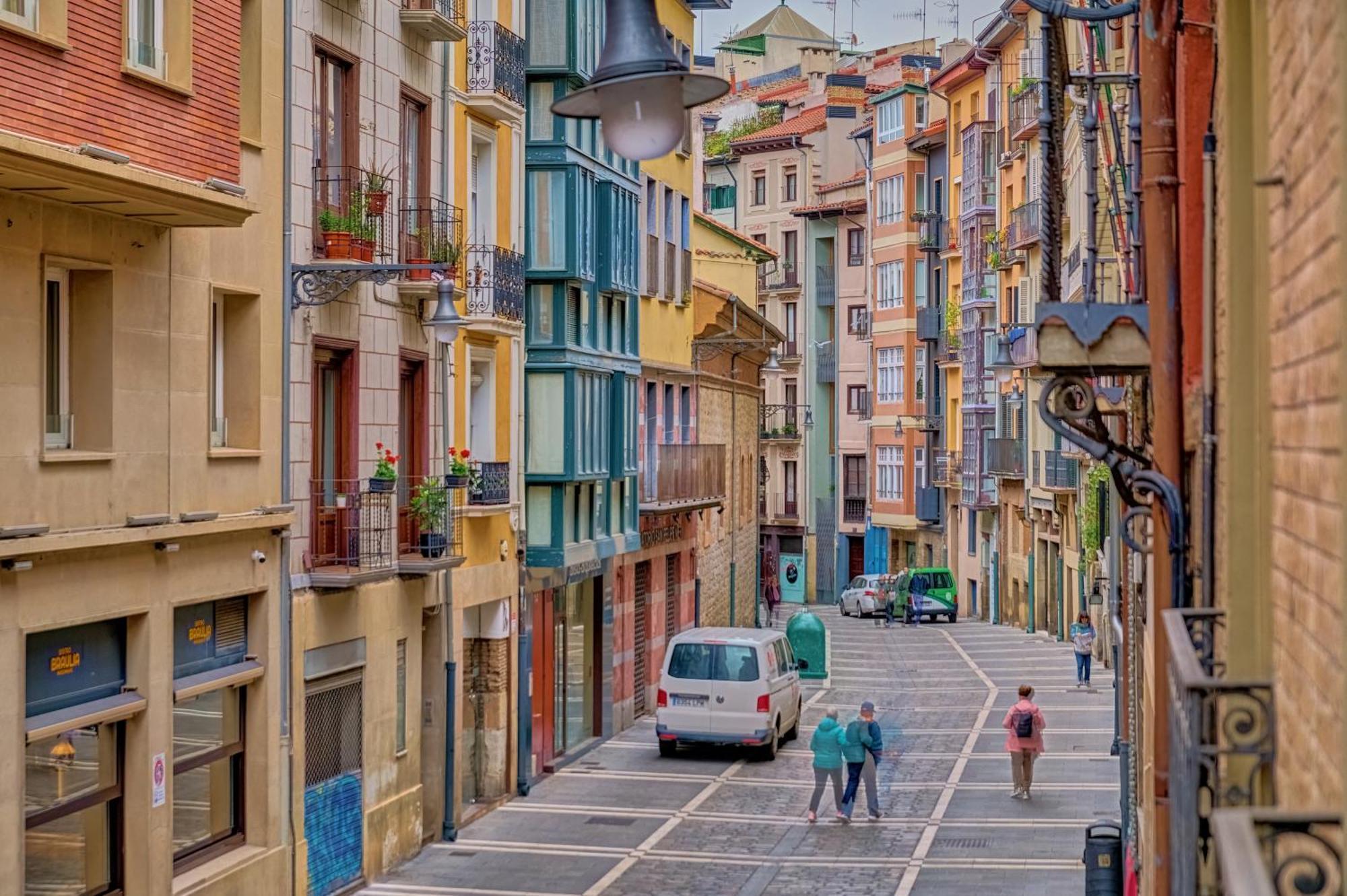 Centro Historico Exterior, Calle Nueva Dos Balcones Pamplona Ngoại thất bức ảnh