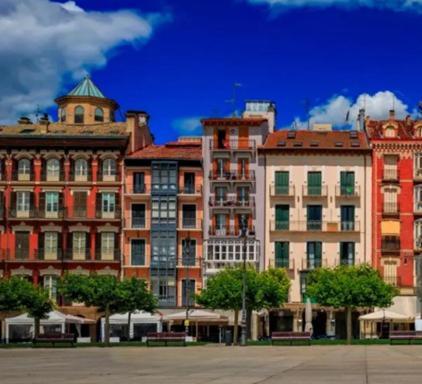 Centro Historico Exterior, Calle Nueva Dos Balcones Pamplona Ngoại thất bức ảnh